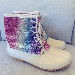 Sugar Women’s Shearling Lined Rain Boots Multi-Color Size 8